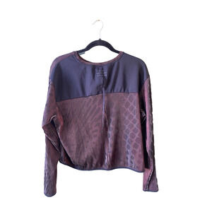 Nike Dri Fit Shirt Womens Size Medium Gym Workout Athleisure Running  Zipper